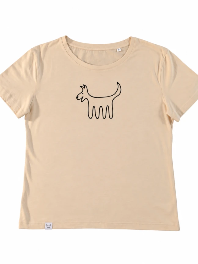 Camiseta Clásica Femenina, Blanco roto