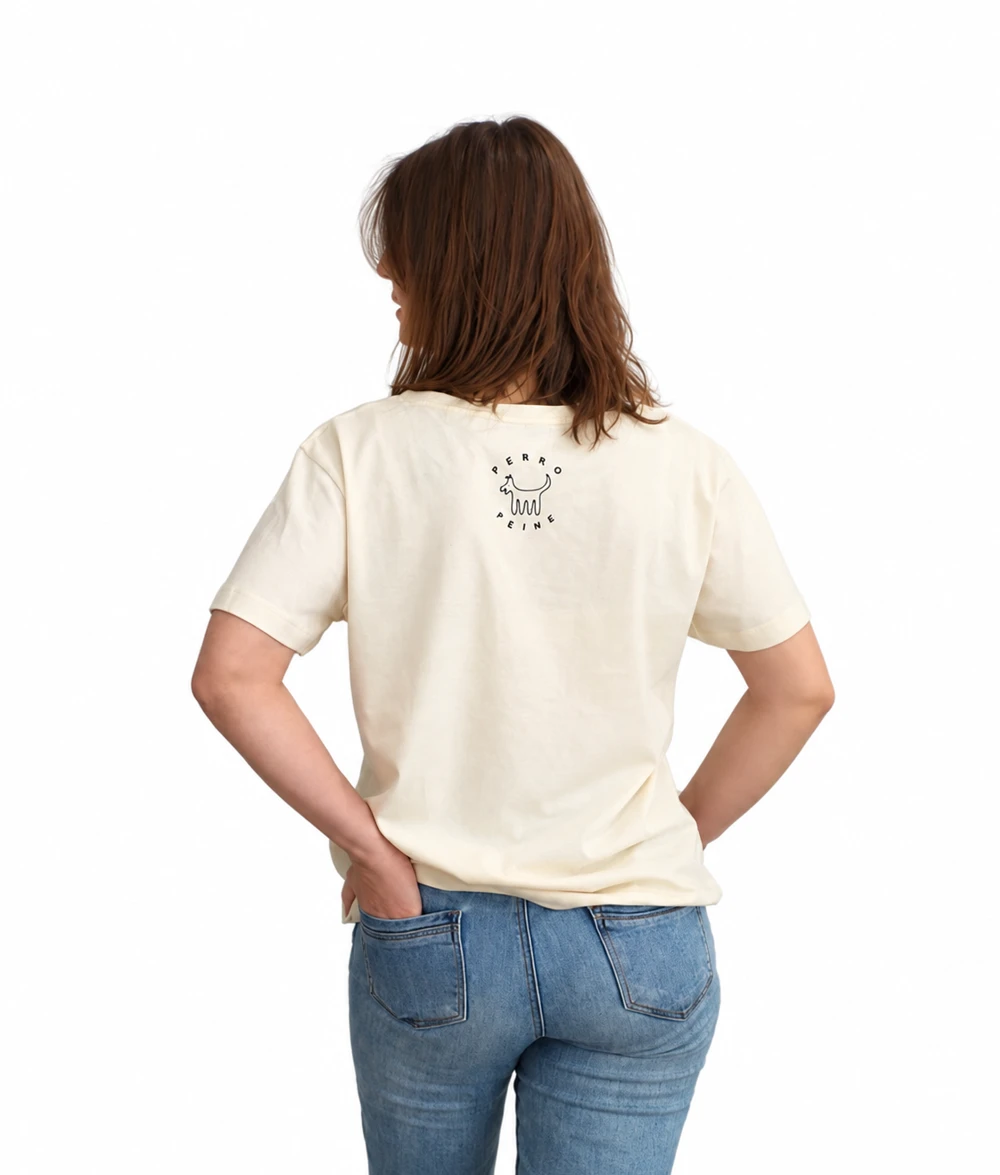 Camiseta Clásica Femenina, Blanco roto - Imagen 3