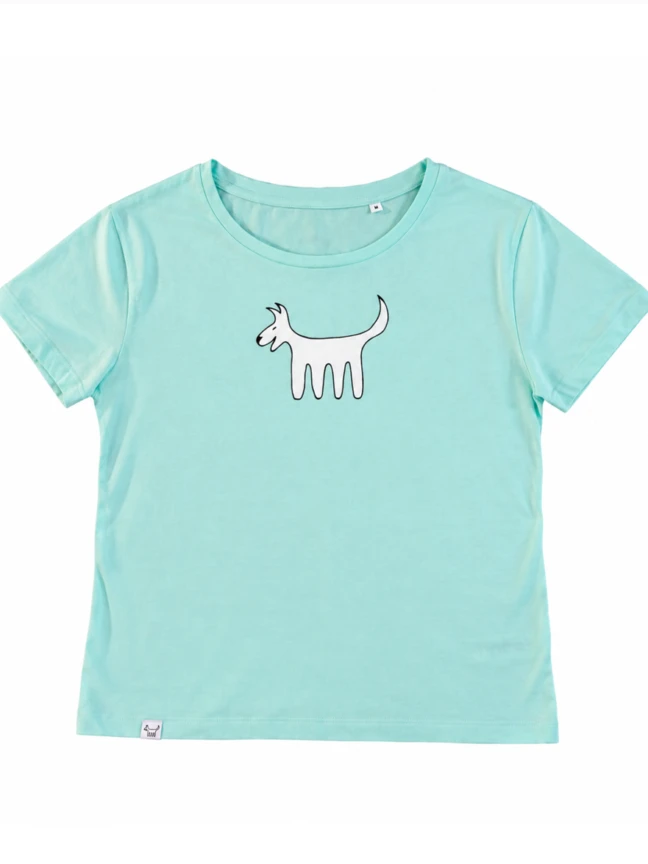 Camiseta Clásica Femenina, Caribian Blue