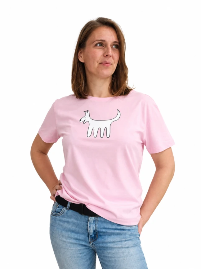 Camiseta Clásica Femenina, Cotton Pink