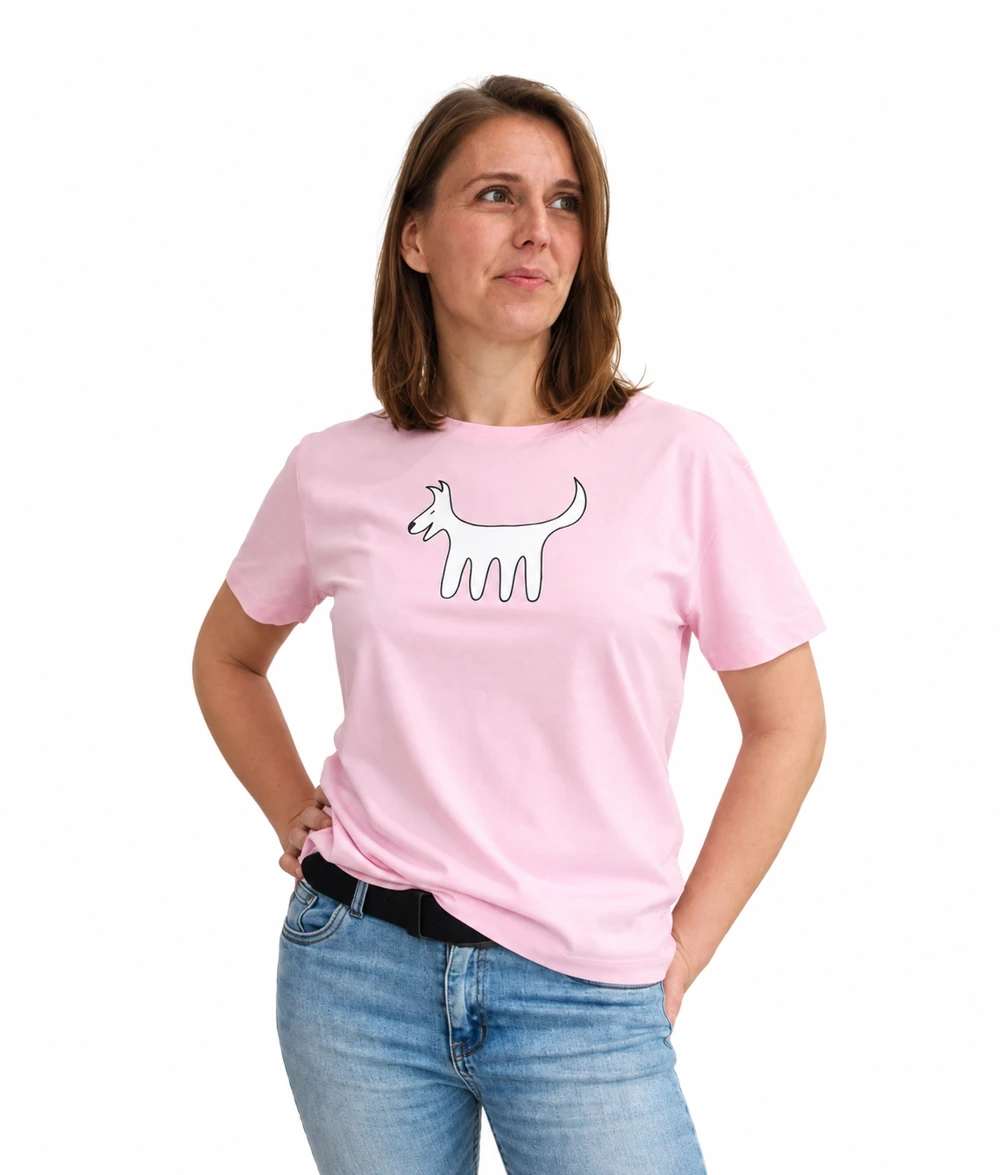 Camiseta Clásica Femenina, Cotton Pink