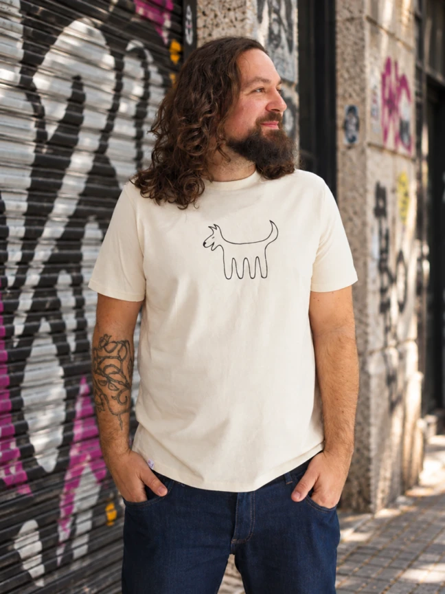 Camiseta Clásica Unisex, Blanco roto