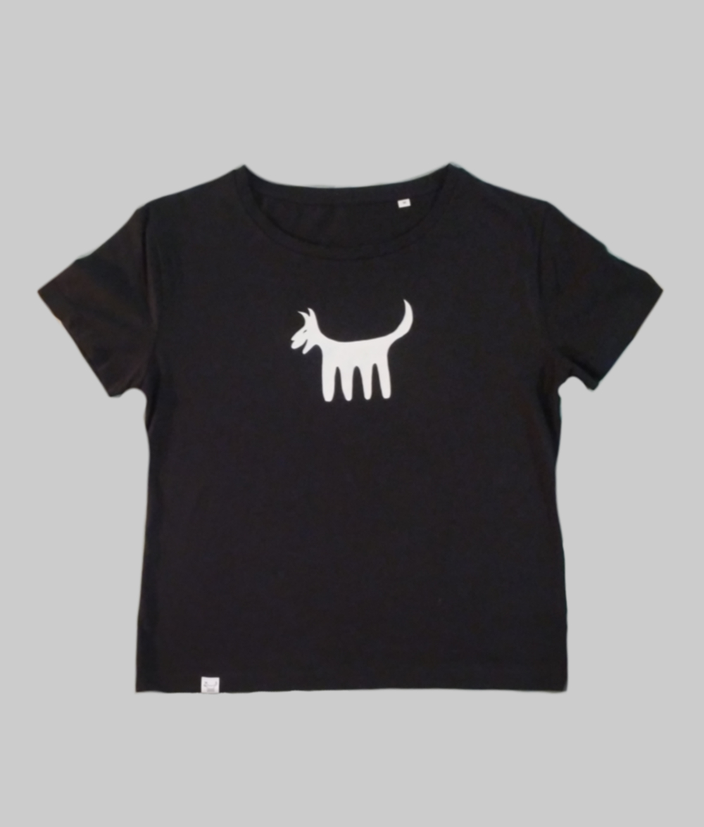 Camiseta Clásica Femenina, Negro - Imagen 2