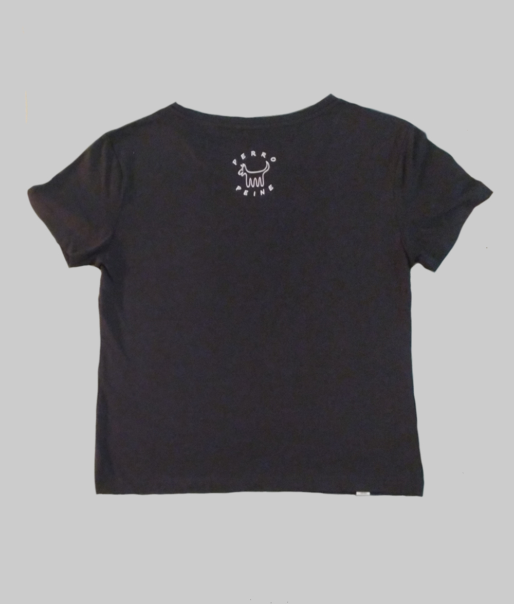 Camiseta Clásica Femenina, Negro - Imagen 4