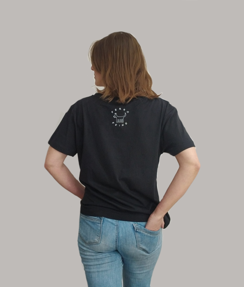 Camiseta Clásica Femenina, Negro - Imagen 3