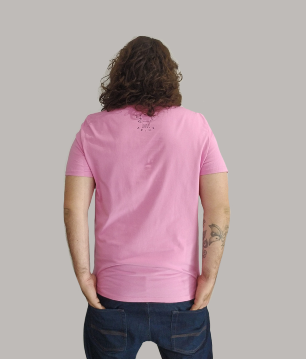 Camiseta Clásica Unisex, Bubble Pink - Imagen 3